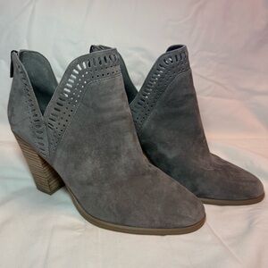 Vince Camuto Charcoal Suede Ankle Booties